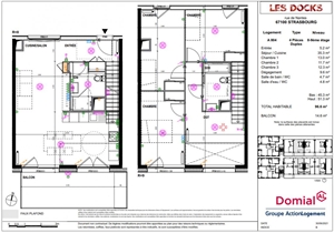 t4 à la location -   67100  STRASBOURG, surface 96 m2 location t4 - UBI396087543